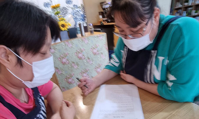 김진영님(우측) 인터뷰 장면